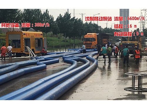 應急搶險現場對比